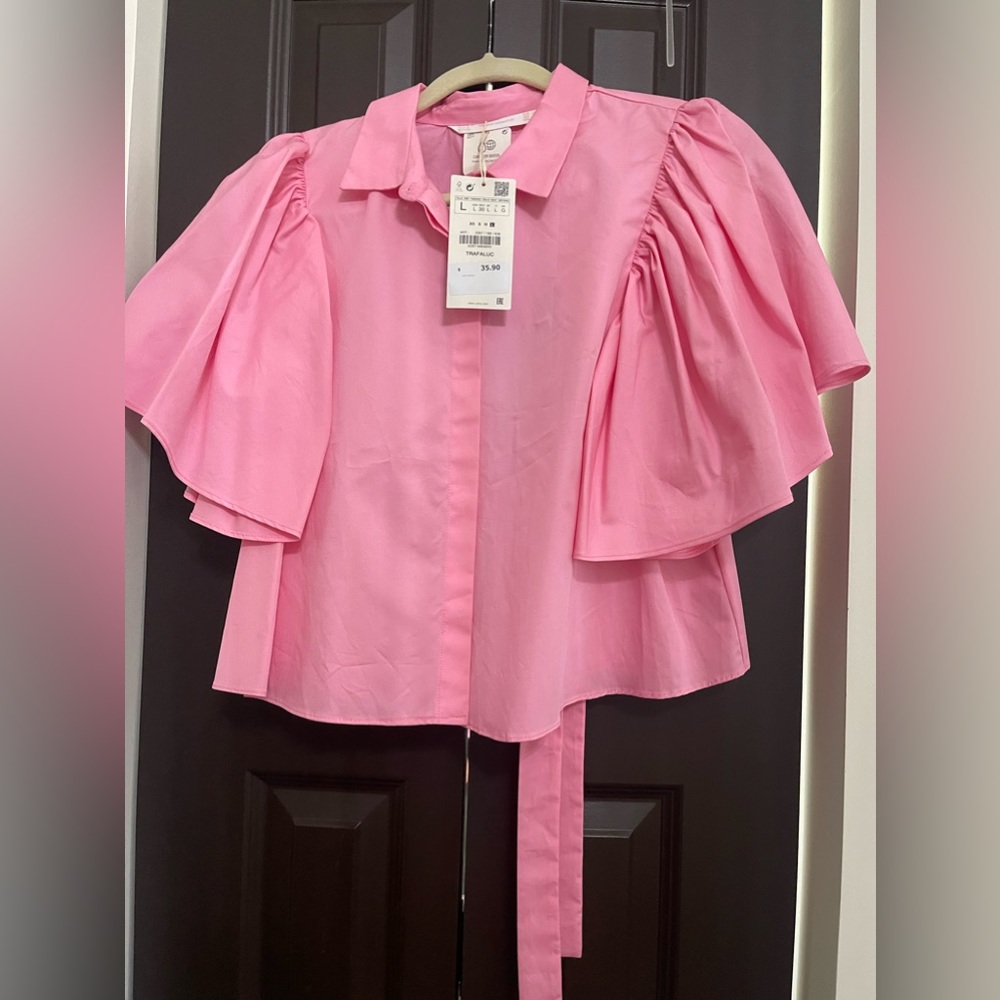 ZARA - Pink blouse - NWT Never worn. Size L
